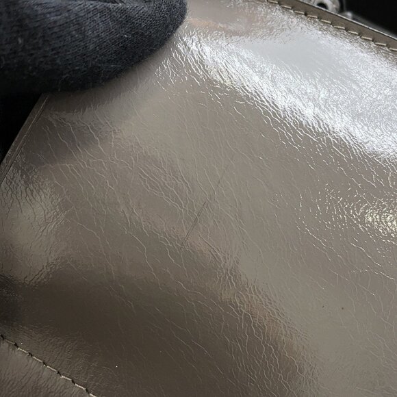 BURBERRY Gray Leather Shoulder Bag - Picture 8 of 15